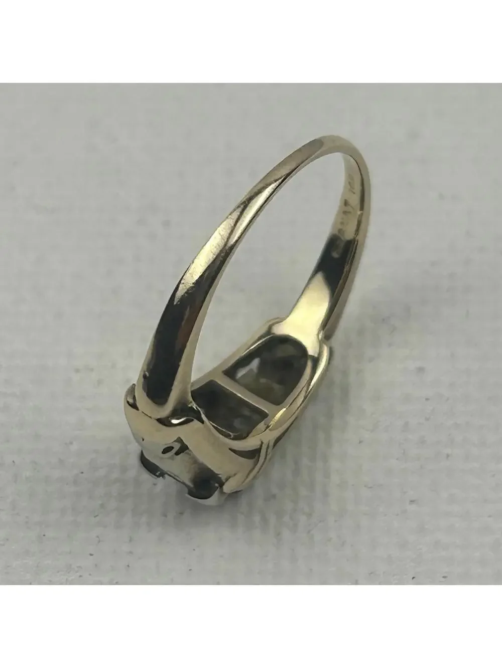 Granat Bros 14k Yellow Gold Engagement Ring Setting Mounting 1.84 Grams NO STONE - Picture 12 of 16